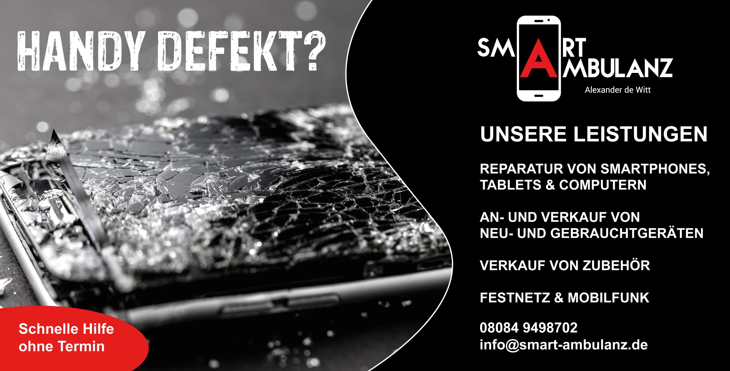 Bauzaunbanner für die SMART Ambulanz