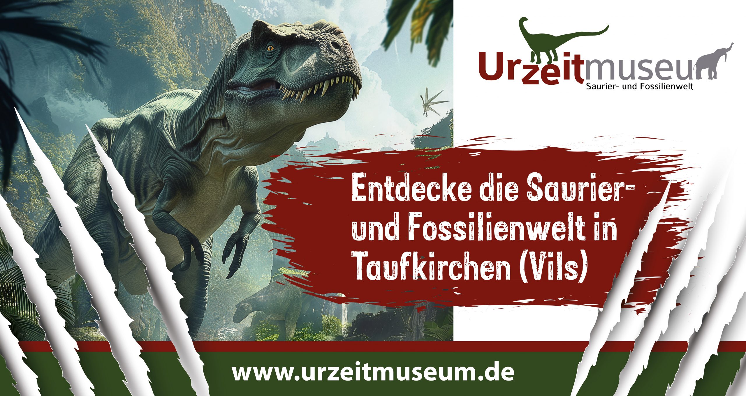 Bauzaunbanner für das Urzeitmuseum in Taufkirchen (Vils)