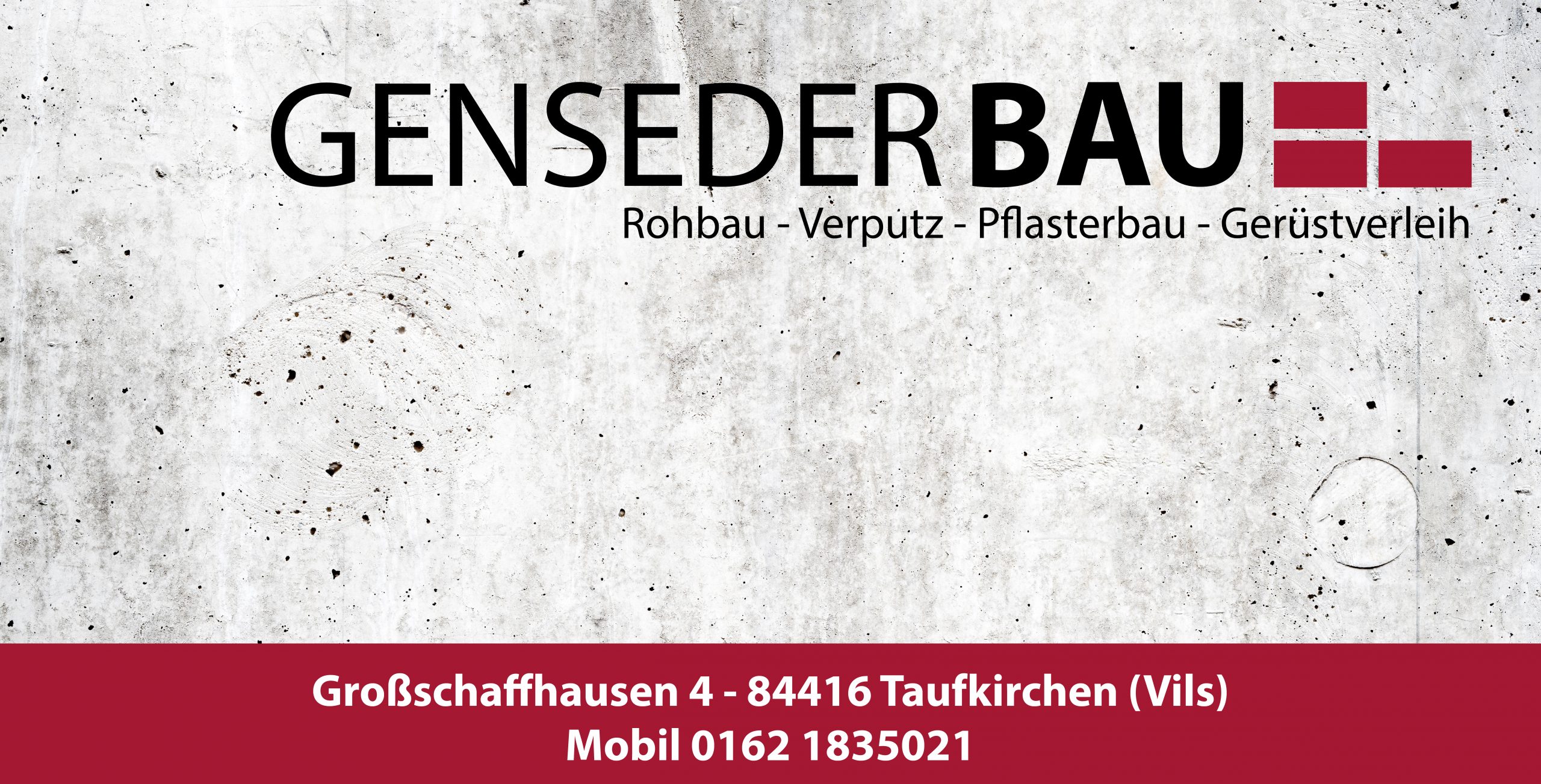 Bauzaunbanner für GensederBau - Großschaffhausen Bauzaunbanner für GensederBau - Großschaffhausen